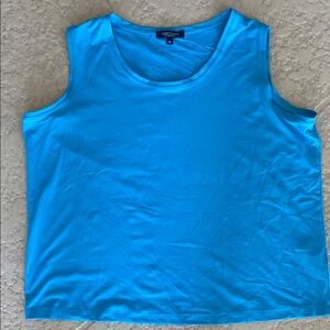 Karen Kane Blue Sleeveless Tank Top Relaxed Fit